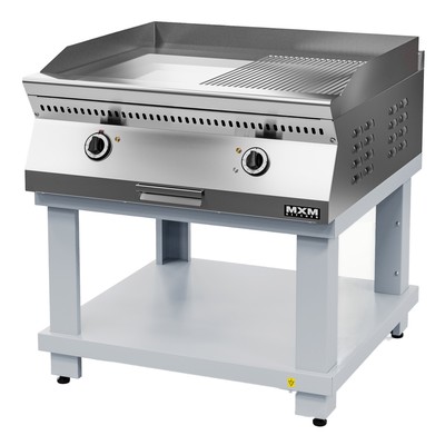 Поверхность жарочная Марихолодмаш ПЖ90-П (на подставке крашенной, поверхность ½ гладкая, ½ рифленая)