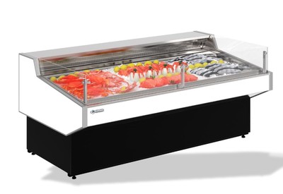 Холодильная витрина Cryspi Magnum Quadro Self 2500 Fish (с боковинами)