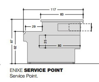 Прилавок расчетный Criocabin ENIXE 