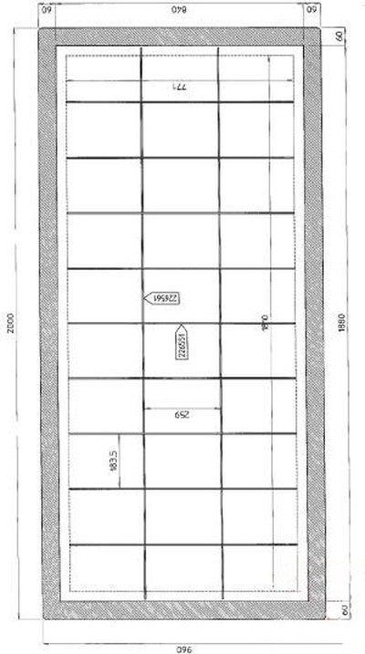 Разделитель плексиглас (комплект, 30 компонентов для Framec GLOBAL LIGHT 200