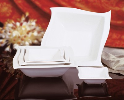 Салатник квадратный с бортом Fairway 15 см (фарфор) 