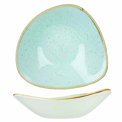 Салатник треугольный Churchill Stonecast 23,5 см (голубой) 