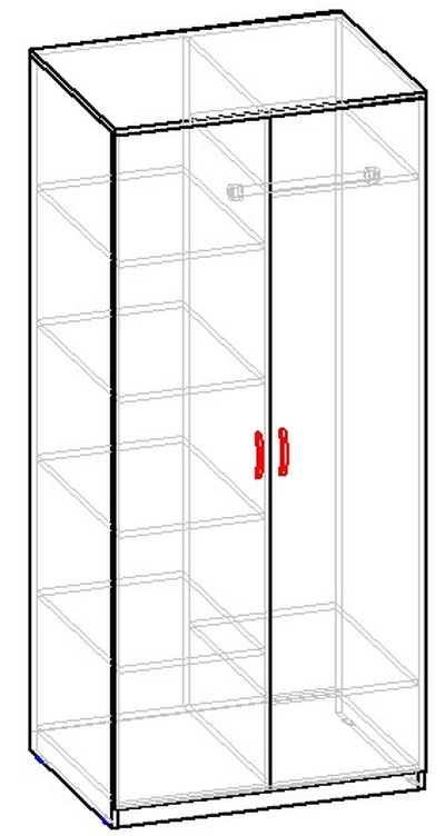 Шкаф для одежды комбинированный ШО2-2000И