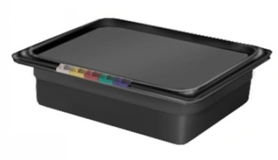 Гастроемкость GN 1/2-65 (черный полипропилен, без крышки)