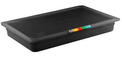 Гастроемкость GN 1/1-65 (черный полипропилен, без крышки)