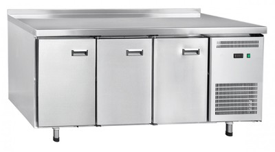 Стол морозильный Abat СХН-70-02 с бортом (дверь, дверь, дверь)