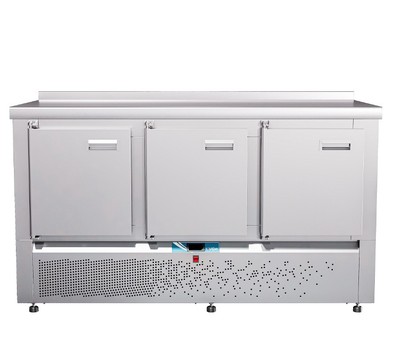 Стол холодильный Abat СХС-70Н-02 (с бортом, 3 двери)