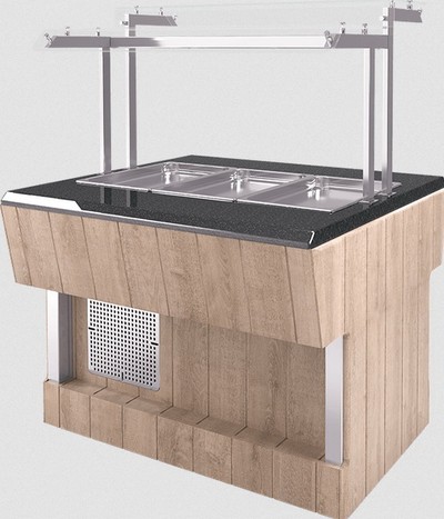 Шведский стол островной Refettorio RС41A (столешница нерж.)