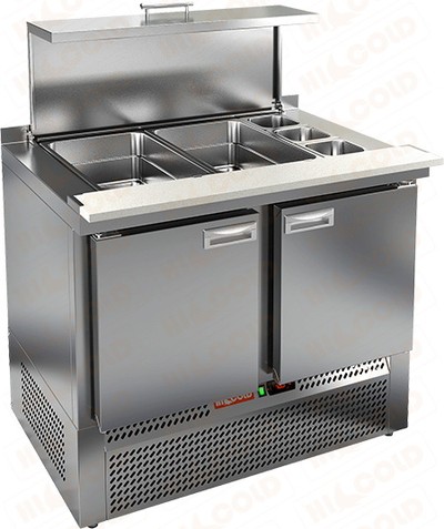 Стол холодильный для салатов HiCold SLE3-11GN (полипропилен)