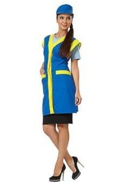 Фартук-сарафан "Солнышко" (васильковый)