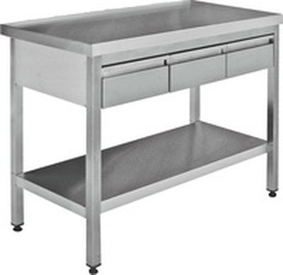 Стол СПОНЯ-2 115/60 (без борта, 3 ящика)