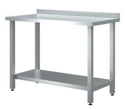 Стол разделочный пристенный с бортом СРПШ; СП 1400x700