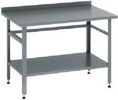 Стол разделочный пристенный с бортом СРПЦ Э; СП ОБ 1400х600 (с обвязкой)