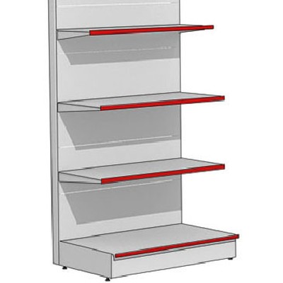 Стеллаж Praktisch торговый торцевой L=1000 Н=1650