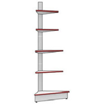 Стеллаж Praktisch торговый угла внешнего H=2300