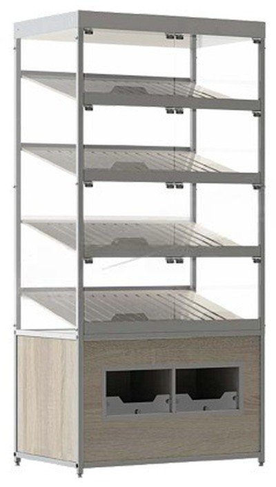 Стеллаж для хлеба Нордика 600х980 мм h 2000 мм Дуб Джаггер