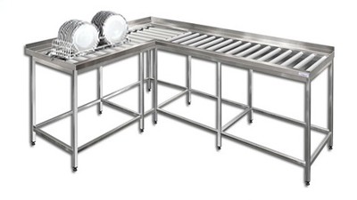 Стол приемный с цилиндрическими роликами Финист (700х700х850)