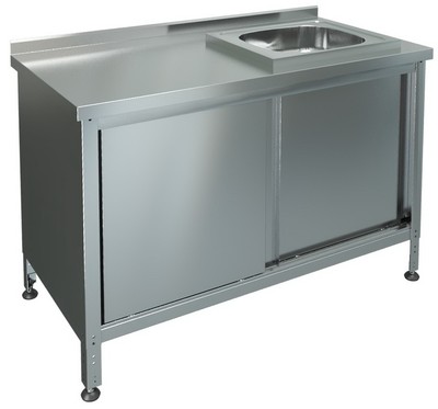Стол-тумба купе с мойкой СТКМП-1-1200/700