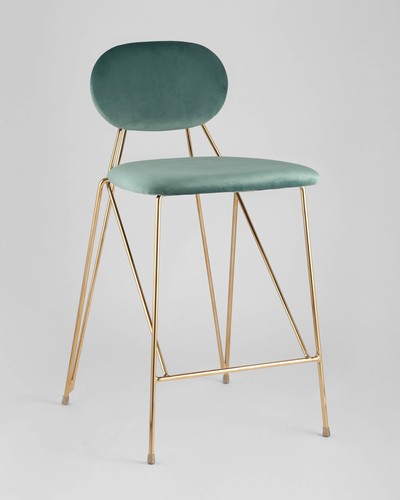 Стул полубарный Элис велюр