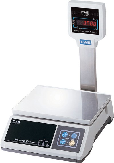 Порционные весы CAS SWII-30P (платформа 293x218 мм + стойка)