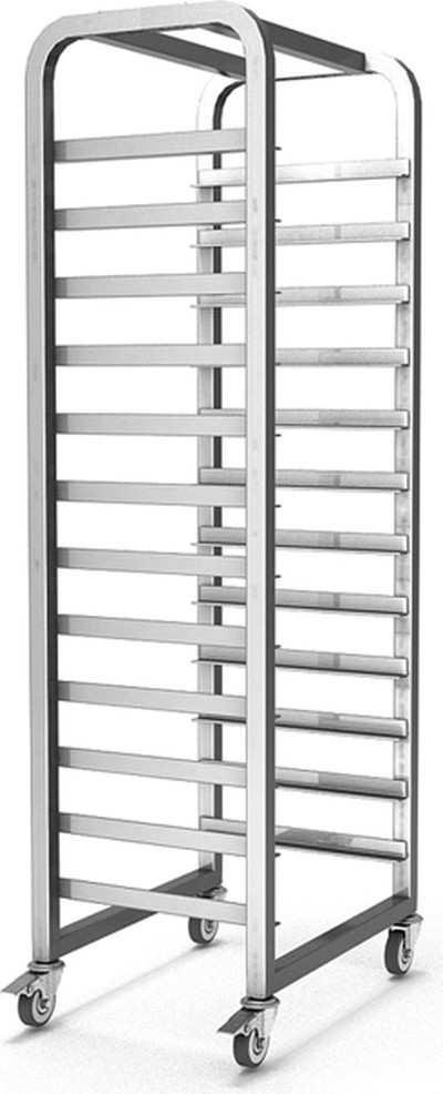 Тележка-шпилька ТШП-12 для противней (нерж.)