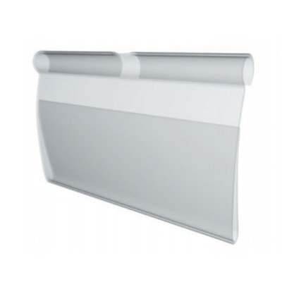 Ценник пластиковый, выпуклый,  прозрачный 39х72 мм