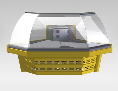 Холодильная витрина Lida MIDI угол внешний (вынос)