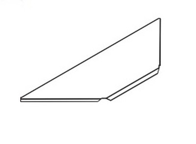 Полка угловая внутренняя для стеллажа UCGE 50 см