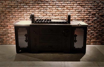 Мангал на древесном угле УМБ (с тумбами)