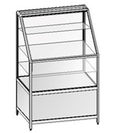 Витрина А/П демонстрационная со скосом