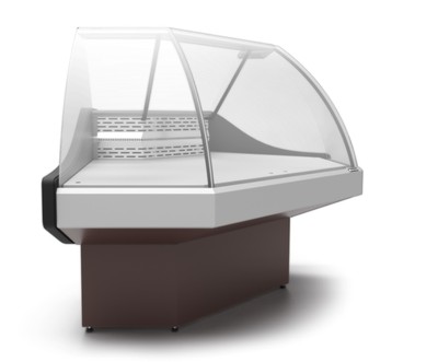 Универсальная витрина Арктика КВC U-N (угол наружный)