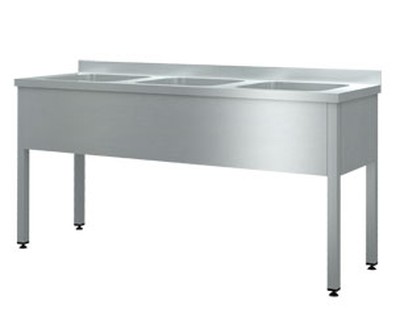 Ванна моечная цельнотянутая ВМПШ3 (L=1800, S=600) борт 40 мм