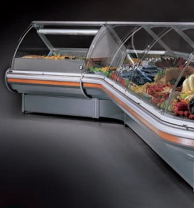 Холодильная витрина Criocabin ERGO AC 45 (внутр. угол 45, выносной холод)