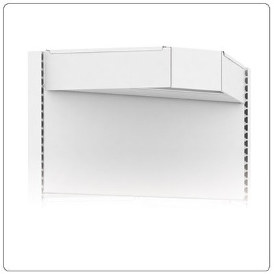 Навес прямой угловой внутренний с подсветкой G=470 для стеллажа Криспи Eco Line