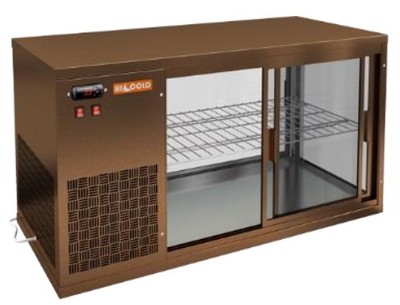 Кондитерская витрина-купе HiCold VRL 1300 L (R) Bronze