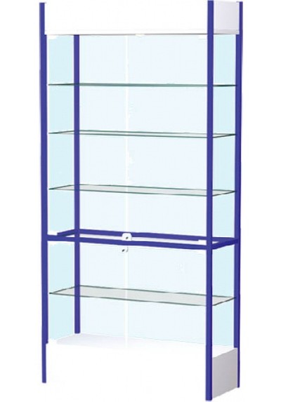 Шкаф-витрина ВС МЗ остекленная с замком и металлической задней стенкой