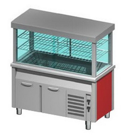 Прилавок-витрина для холодных блюд Emainox VTRVG 15