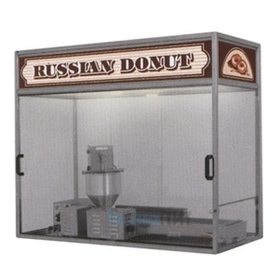 Вытяжной шкаф А-11 настольная для пончикового оборудования с подсветкой рекламного фриза