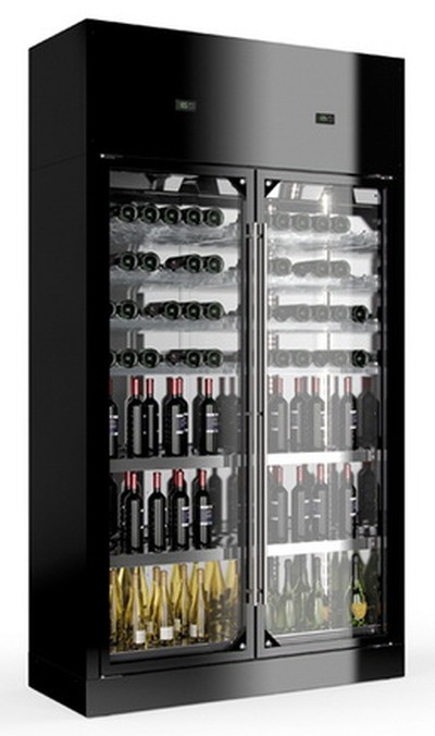 Винный шкаф Enofrigo WINE LIBRARY 2PWALL A1WLW2P226 черный