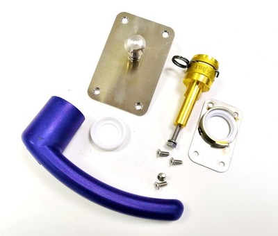 Замок в сборе (синяя ручка) для пароконвектоматов Abat ПКА-ПМ с 12/2008